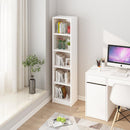 Floor Wall Bookshelf White Economical Sofa Modern Simple Narrow Corner Slit Shelf Small Bookcase