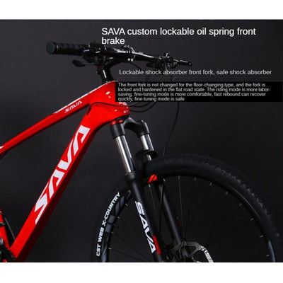 Sava Dika 2.0 Ultralight Mountain Bike 27-speed Shimano Off-Road Bike Carbon Fiber Racing Bike