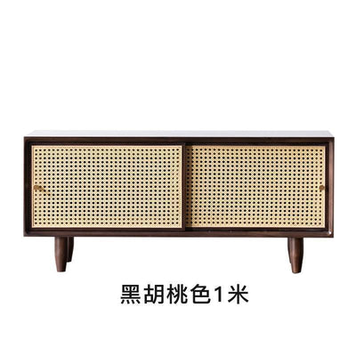 GC Shoe Rack Bench Rattan Woven Shoe Cabinet Integrated Household Doorstep Sitting Low Solid Wood