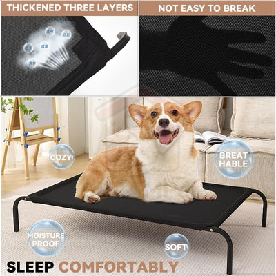 Pet Bed Elevated Dog Bed for Cat Breathable Moisture-Proof Easy to Clean 4 Size