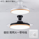 Ceiling invisible ceiling fan light ultra-thin LED telescopic folding fan light dining room living