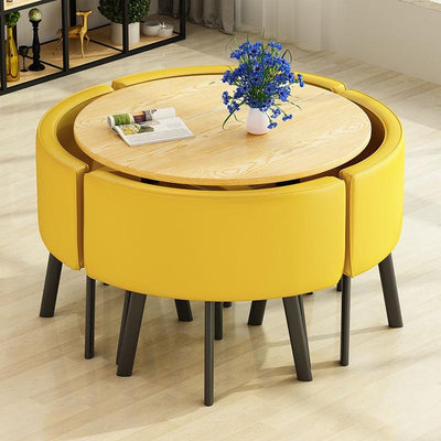 Nordic Simple Table Chair Combination Reception Table Conference Room Office Leisure Small Round