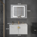 Zcm Bathroom Marble Bathroom Cabinet Solid Wood Stone Plate Bathroom Cabinet Combination Modern