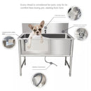 Byto Stainless Steel Pet Bathtub Large Dog Bath Thickened Pet Store Bath Basin