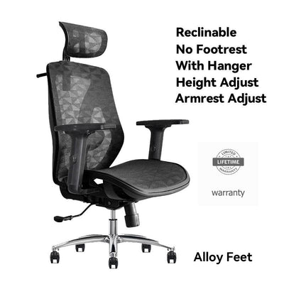 Desiny Office Chair Full Mesh Ergonomic Chair High Back Computer Chair With Clothes Hanger