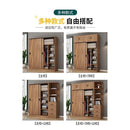 Sliding Door Wardrobe Simple Modern Bedroom Household Storage Children's Solid Wood Panel Locker