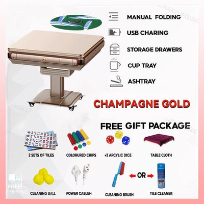 【Free Installation】Automatic Mahjong Table Foldable Dual-purpose Silent Roller Coaster Mahjong Table