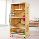 RUNPET Chinchilla Cabinet Super Large Solid Wood Ecological Board Chinchilla Villa Pet Products Cage