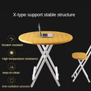 Foldable Table Round Home Dinning Folding Outdoor And Portable Stall Small Simple Dining Table