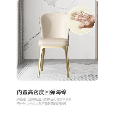 YICHANG Dining Chair Small Family Light Luxury Household Modern Simple High-end Restaurant Nordic