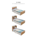 Beiying home high box storage bed 1.2m single bed 1.5m master bedroom tatami bed drawer storage