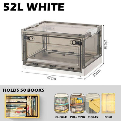 Koala 100L Transparent Foldable Storage Box with Wheels Made by Premium Quality Material