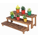 Solid Wood Flower Rack Ladder Succulent Plant Multi-storey Home/ Balcony Anticorrosive Room