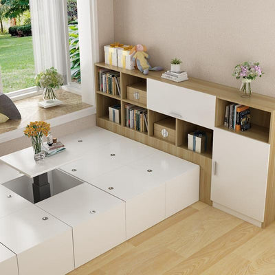 Nordic Wood Storage Cabinet Can Sit Put items Window Cabinet Floor Cabinet Bedroom Balcony Locker