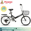 Phoenix🚴‍♀️Folding Bike Spot Road Bikes Ready Stockfolding Bicycles, Women''s Lightweight Portable