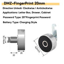 Mailbox Letter Box WT Digital Lock Fingerprint Smart Digit Keyless DMZ Letter Box Lock for HDB Condo
