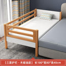 Baby Bed Widened Bedside Solid Wood Children's Crib Stitching Big Bed Children's Single Bed