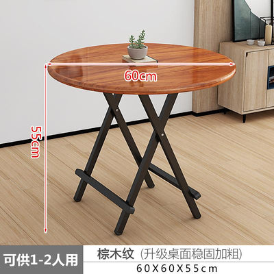 Foldable Table Round Home Dinning Folding Outdoor And Portable Stall Small Simple Dining Table