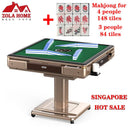 Singapore Auto Mahjong Table With Animal No-push Roller Coaster Mute Machine Full-automatic Foldable