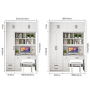 Kinbolee Wardrobe With Table Solid Wood Wardrobe Combination For Bedroom Small-family Furniture