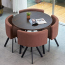 (MUWU) Simple Negotiation Stoic Table and Chair Combination 4 People Leisure Creative Reception Net