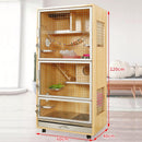 RUNPET Chinchilla Cabinet Super Large Solid Wood Ecological Board Chinchilla Villa Pet Products Cage