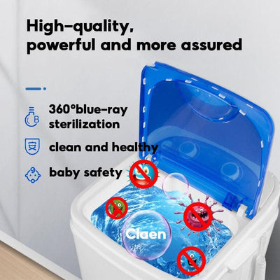 Portable Washing Machine Mini Washing Machine Blu Ray Baby Semi-automatic Washing Machine Cleaning