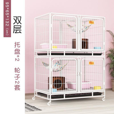 RUNPET Cat Cage Cat Cage Breeding Cage Three-tier Breeding Cage Cat Villa Pet Shop Cat House