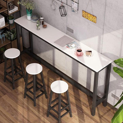 [Hot Selling] Simple Tables And Chairs In Bar, High Table Bar On The Wall Of Modern Milk Tea Shop