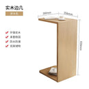 Syezyo Side Table Solid Wood U-shaped Bedside Table C- Shaped Tatami Storage Rack Small-sized Corner