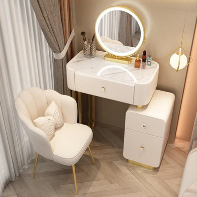 YICHANG Dressing Table With Password Intelligent Fingerprint Lock Cabinet Rock Plate Solid Wood