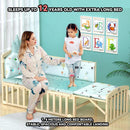 HOOOPET Baby Cot Baby Bed Multifunctional Solid Wood Baby Rocker Unpainted Children's Bed Small Bed