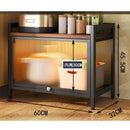 (EIYI) Metal Kitchen Cabinet With Wheels Multi-layer Storage Cabinet Multifunctional Kitchen Storage