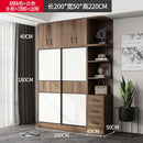 Solid 2021 with Wood Wardrobe Sliding Door Modern Simple Rental House Small Coat Cabinet Family