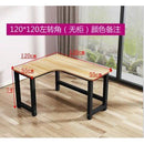 Computer table L-shaped desk space saving corner table solid wood writing desk study table