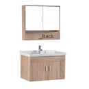 Solid Wood Bathroom Cabinet Wash Basin Cabinet Combination Washbasin Balcony Toilet Wall-mounted