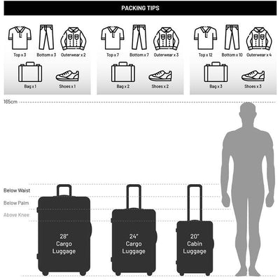 Black Luggage Trolley Bag Lightweight Suitcase 20inch Luggage Trolley Bag With Hanger Luggage Bag