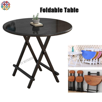 Foldable Table Round Home Dinning Folding Outdoor And Portable Stall Small Simple Dining Table