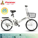 Phoenix🚴‍♀️Folding Bike Spot Road Bikes Ready Stockfolding Bicycles, Women''s Lightweight Portable