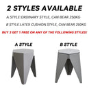 【BUY 3 GET 1 FREE】Stackable Small Stool Durable Solid Color Plastic Stool Thickened Dining Chair