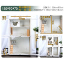 YIPET Solid Wood Cat Nest Household Cat Cage Super Large Luxury Pet Villa Cabinet