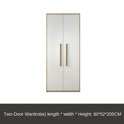 Nordic Wardrobe Simple Modern Economy Assembly Two-door Board Simple Custom Small Bedroom Wardrobe