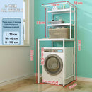 PYGH Washing Machine Rack Flip Washing Machine Bathroom Storage Rack Toilet Storage Rack