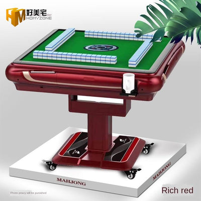 Mute Automatic Mobile Folding High Dual-purpose Machine Mahjong Table Household Four-port Roller