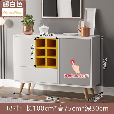 Sideboard Cabinet Modern Simple Kitchen Cabinet Narrow Living Room Storage Cabinet