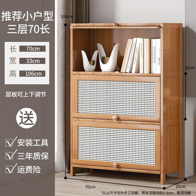 GC Bookcase Bookshelf Cabinet Simple Floor Cabinet Multilayer Household Student Book Storage Shelf