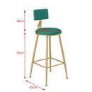 Nordic bar chair light modern simple high chair back bar stool