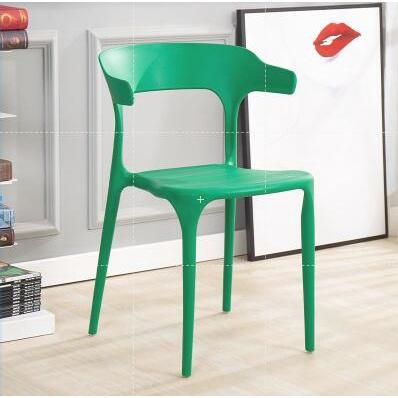 Dining Chair Stackable Chair Simple Horn Chair Thickened With Backrest Plastic Chair Home Dining