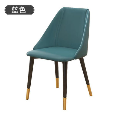 DF Dining Chair Nordic Stool Chair Back Rest Dining Chair PU Waterproof Wear Resistant Chair