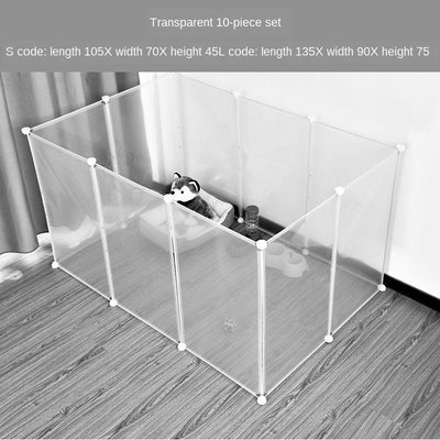 BOUSSAC Pet Playpen Fence Indoor Cage Kennel Bezel Guardrail Cat Fence Small Dog Teddy Rabbit